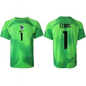 Frankrike Hugo Lloris #1 Målvakt Borta Kläder VM 2022 Kortärmad